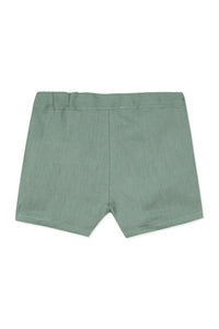 Jardin Secret Baby shorts in linen - Washed Laurel