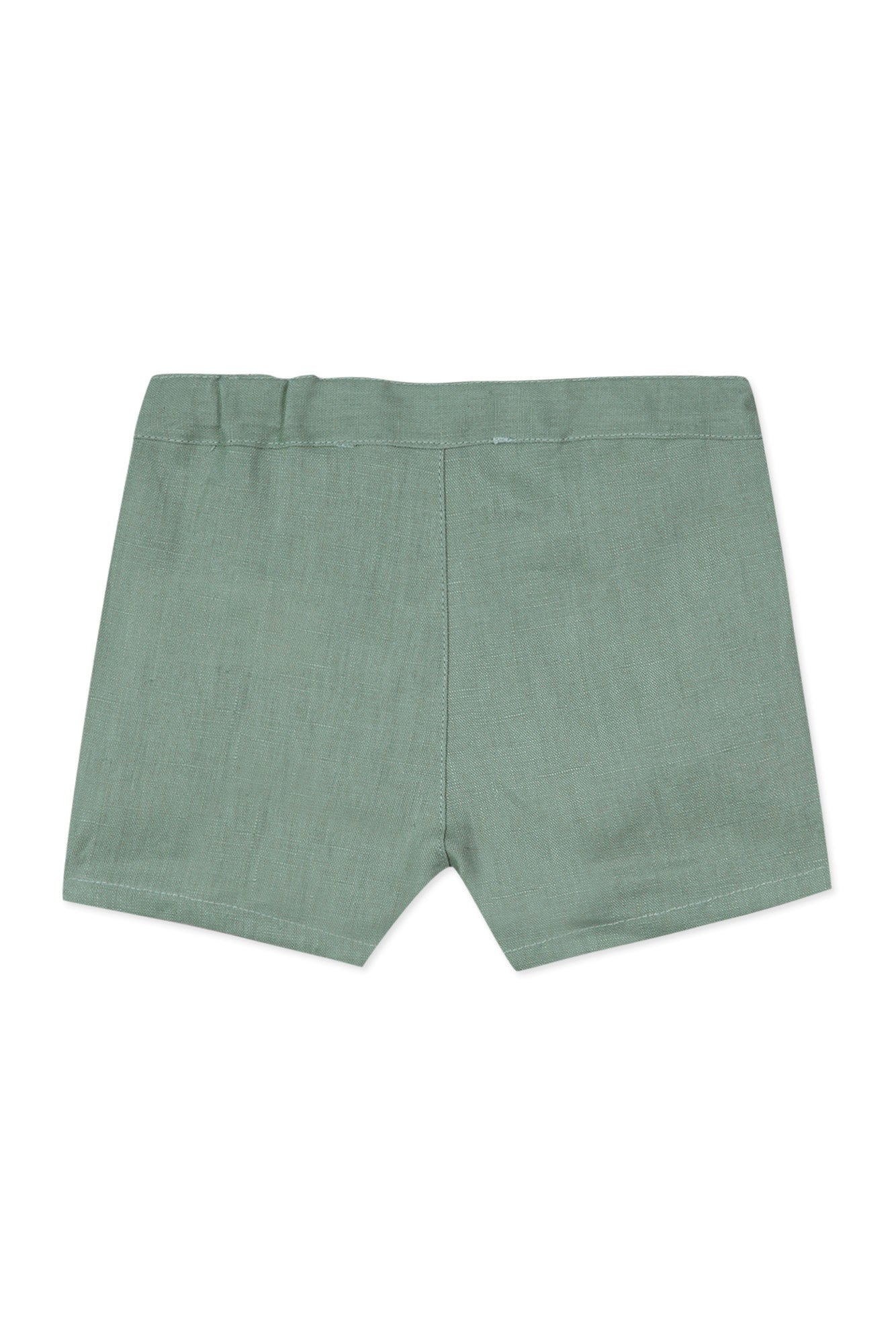 Jardin Secret Baby shorts in linen - Washed Laurel