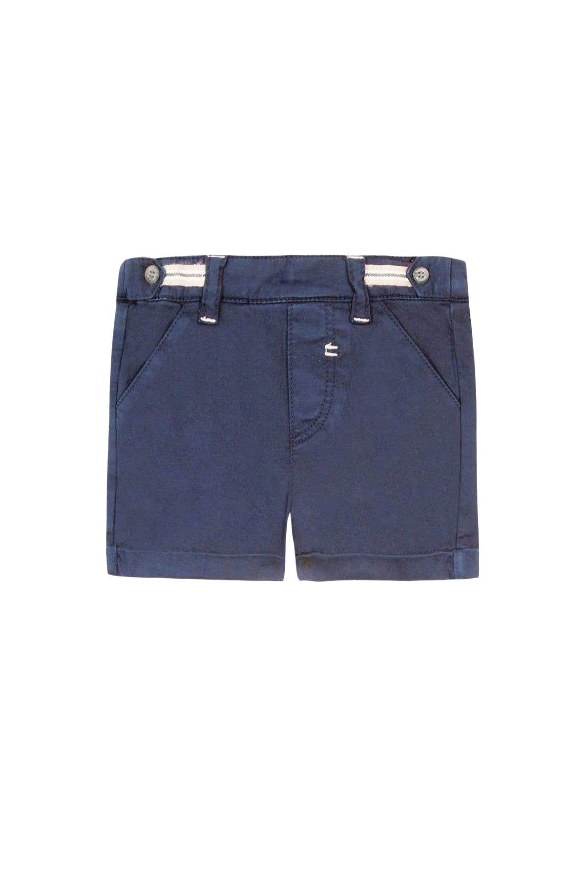 Short road trip en coton - Bleu marine