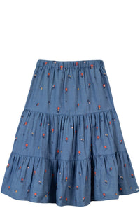 Jupe Fleur D'Hibiscus - Denim