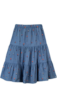Jupe Fleur D'Hibiscus - Denim