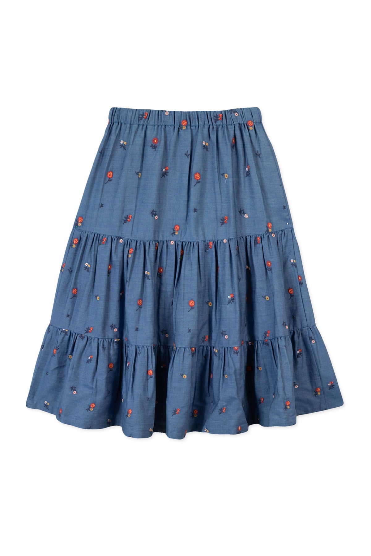Denim / Jupe Fleur D'Hibiscus - Denim