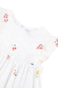 Fleur D'Hibiscus Dress - White