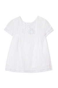 Robe Baby Fleur D'Hibiscus - Blanc