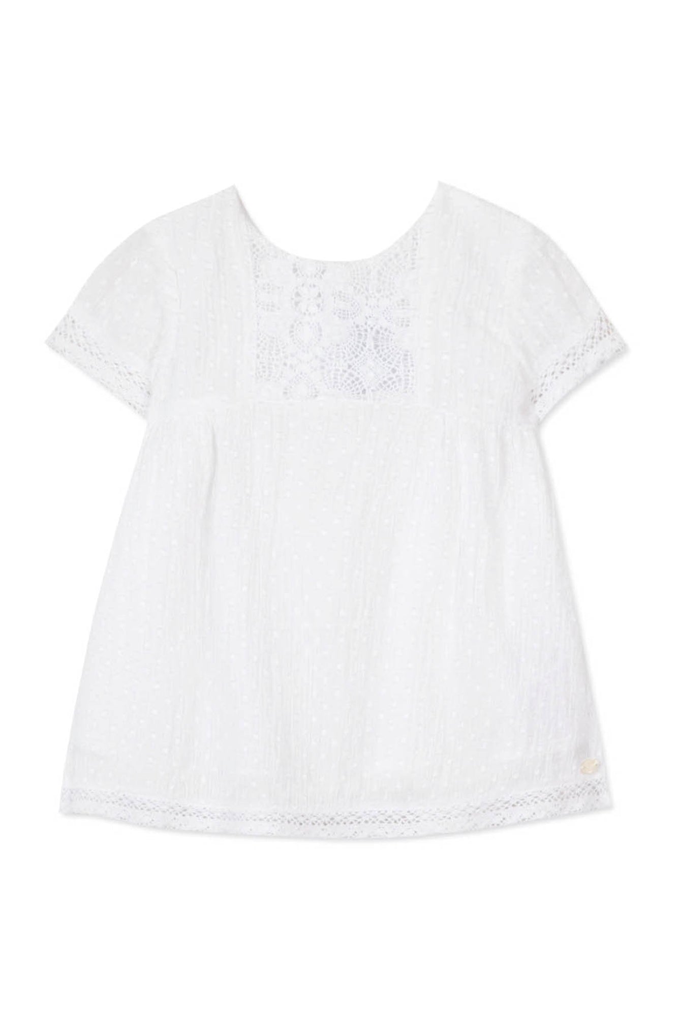 Fleur D'Hibiscus Baby Dress - White