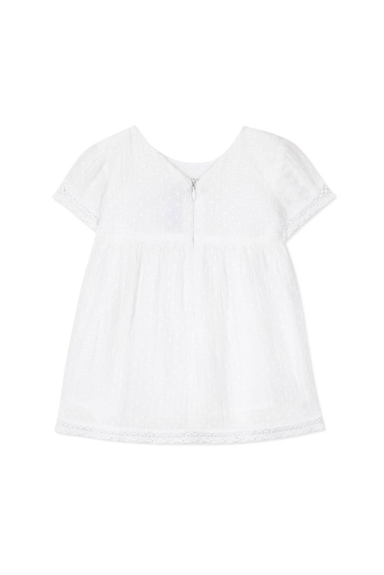 Fleur D'Hibiscus Baby Dress - White