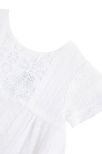 Fleur D'Hibiscus Baby Dress - White