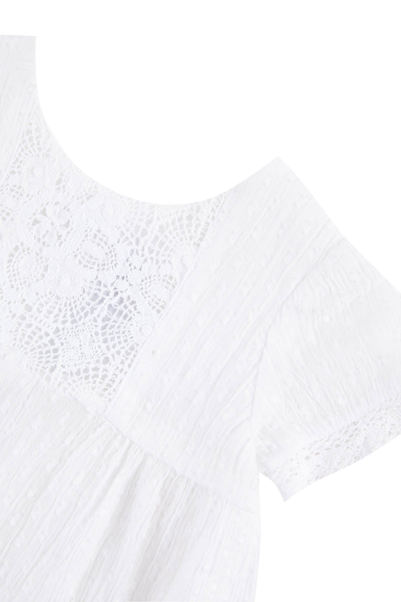 Fleur D'Hibiscus Baby Dress - White