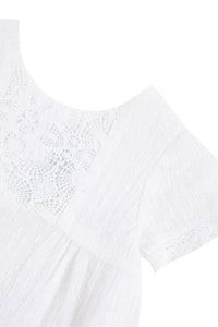 Robe Baby Fleur D'Hibiscus - Blanc