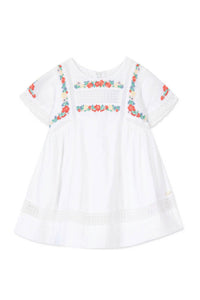 Robe Baby Fleur D'Hibiscus - Blanc