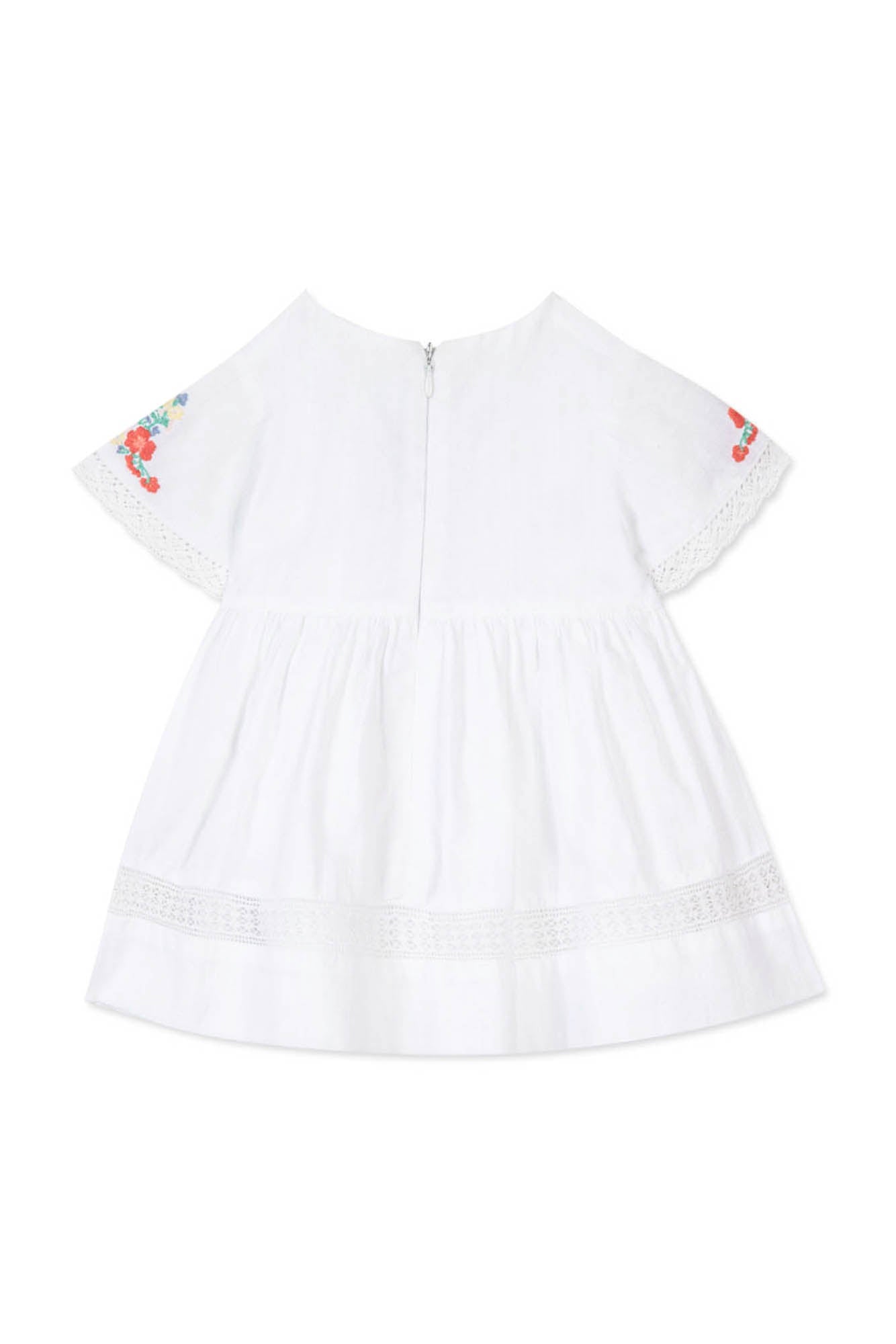 Fleur D'Hibiscus Baby Dress - White