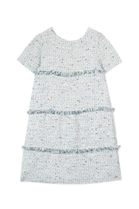 Hibiscus Flower Dress - Denim