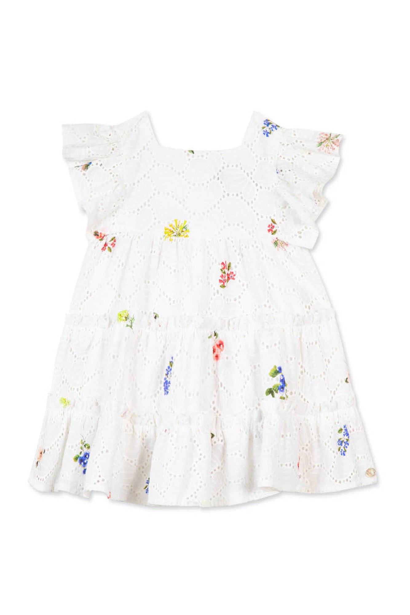 Fleur D'Hibiscus Baby Dress - White