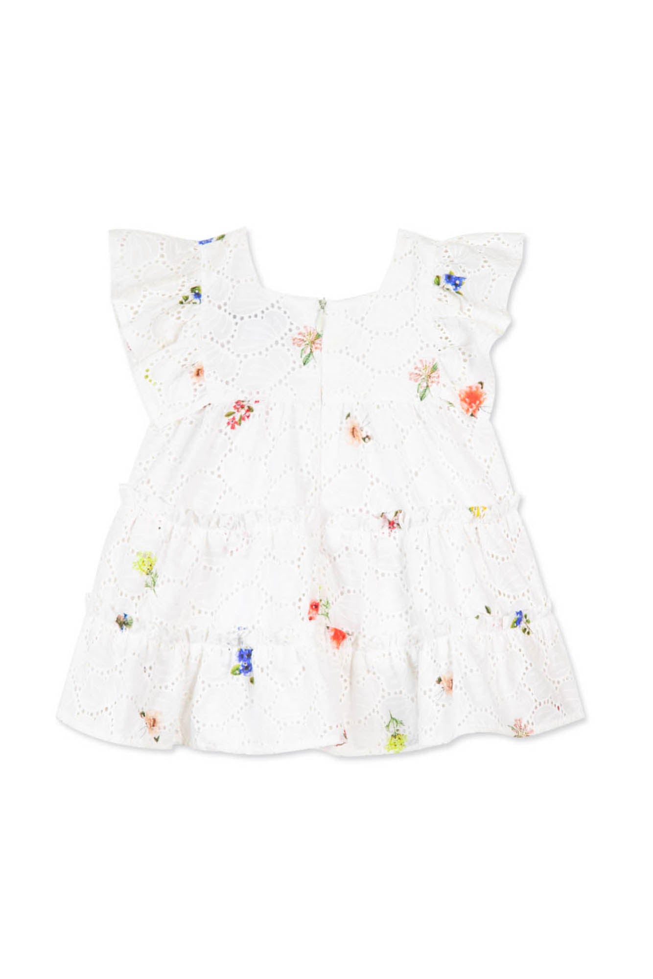Fleur D'Hibiscus Baby Dress - White