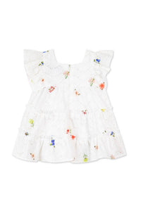 Robe Baby Fleur D'Hibiscus - Blanc