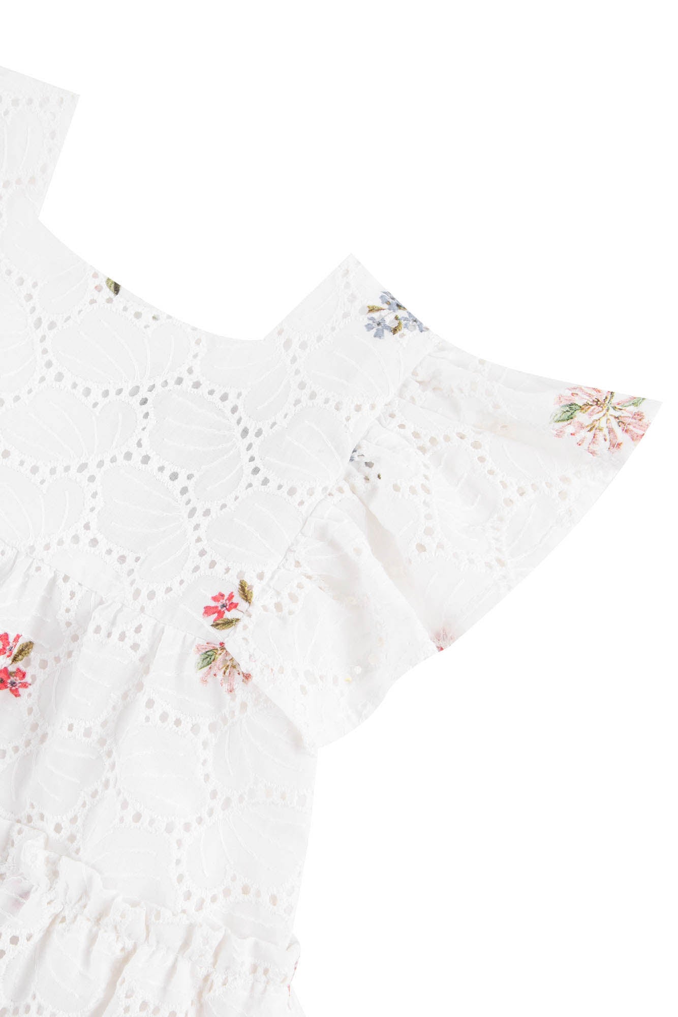 Fleur D'Hibiscus Baby Dress - White