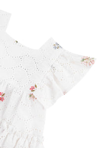 Robe Baby Fleur D'Hibiscus - Blanc