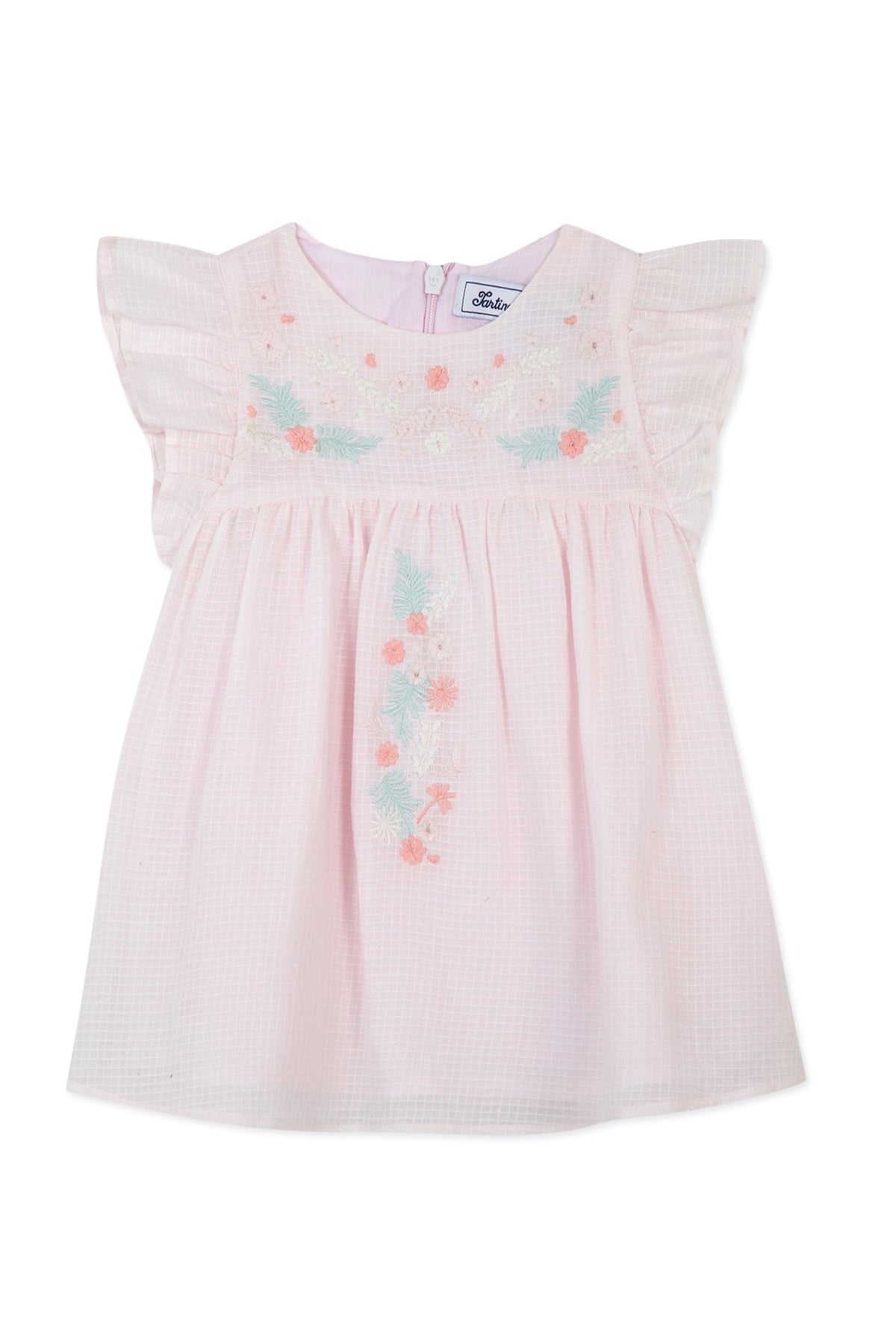 Robe Baby Jardin Tropical - Rose Pâle