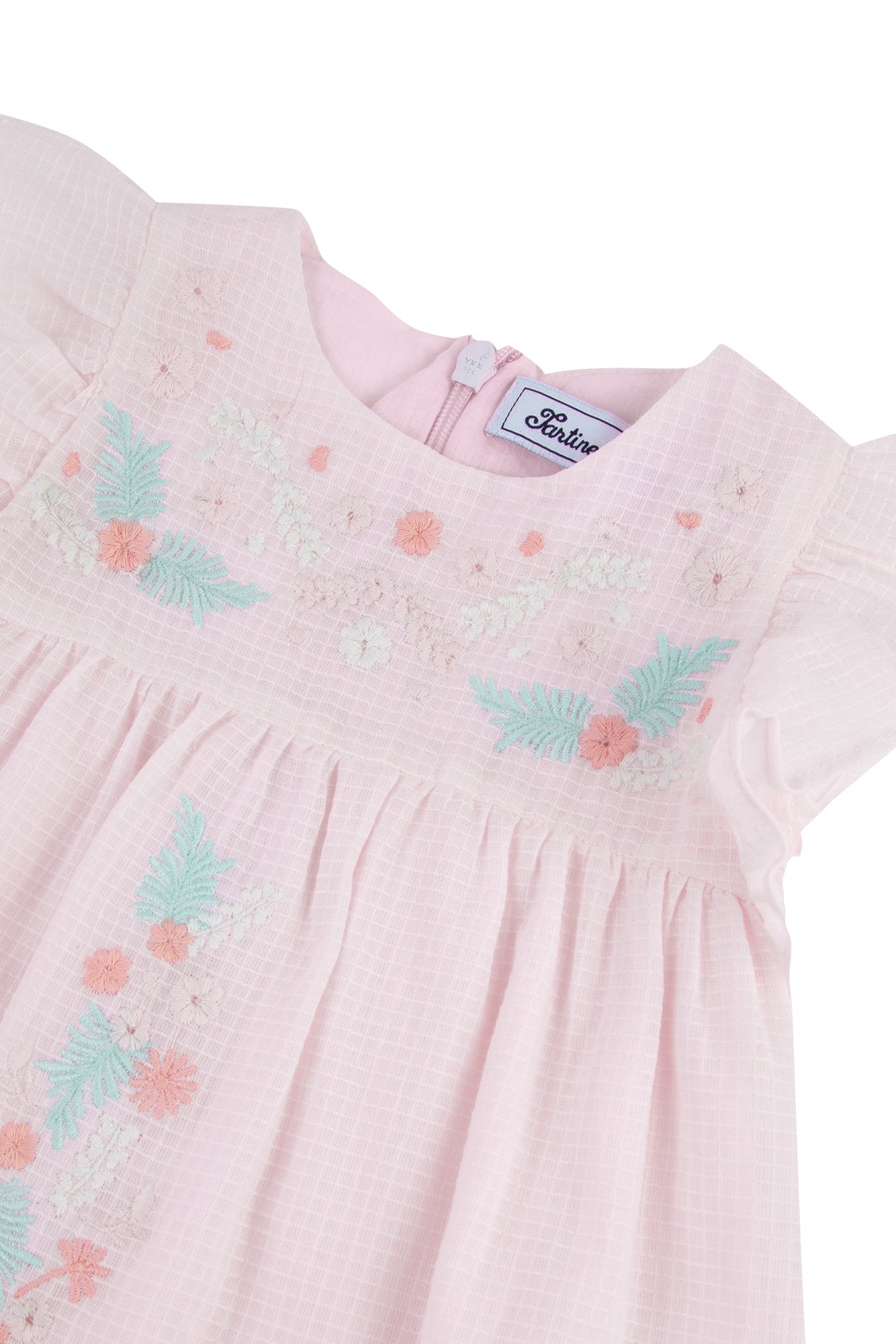 Jardin Tropical Baby Dress - Light pink