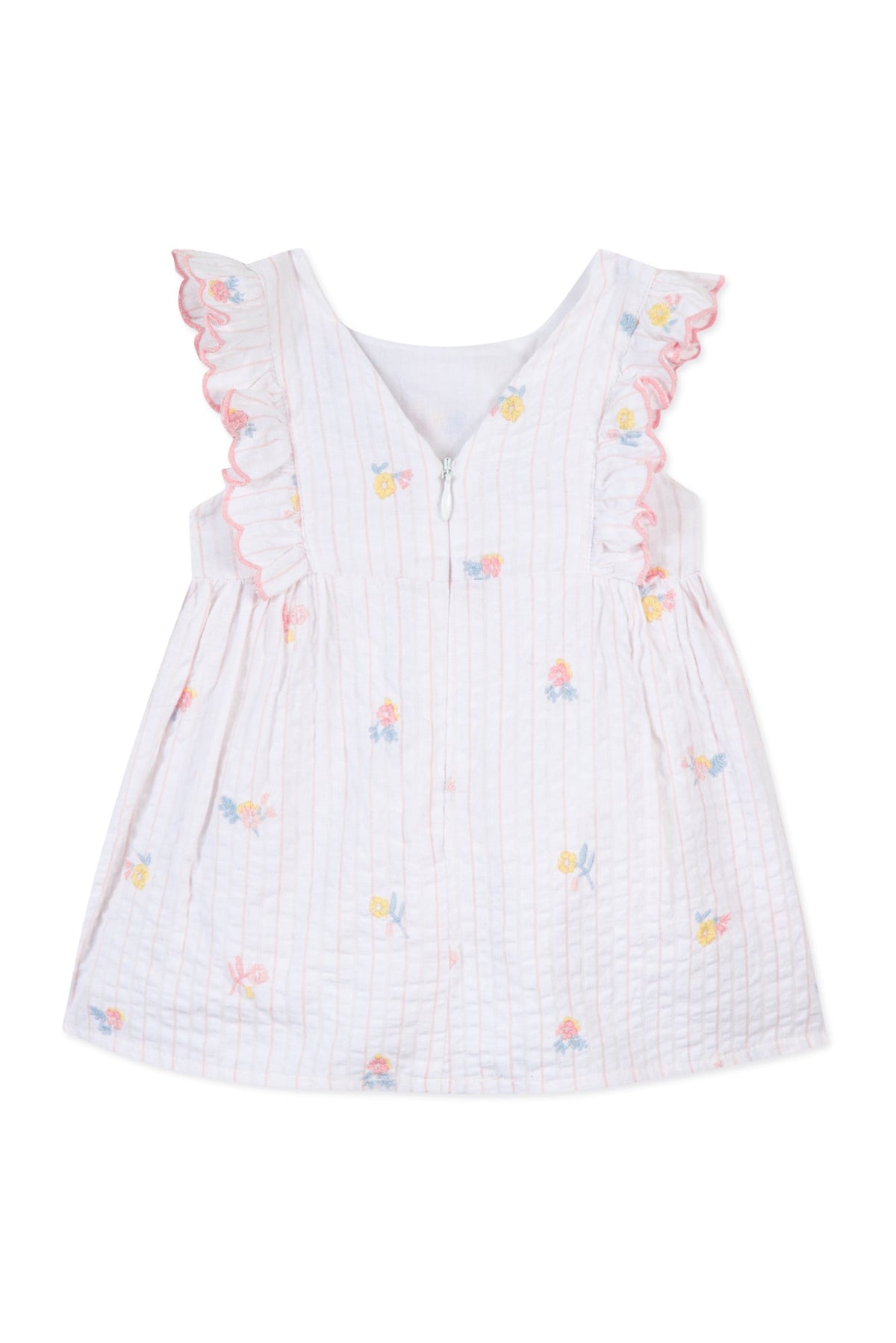 Robe Baby Jardin Tropical - Blanc