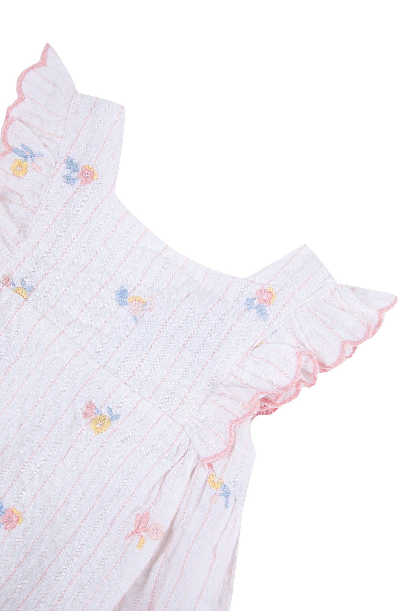 Jardin Tropical Baby Dress - White