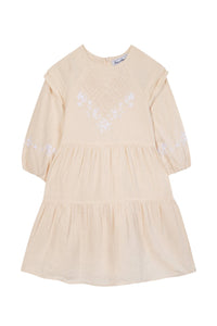 Robe promenade romantique en lin - Rose pâle