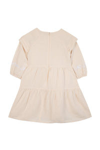 Robe Promenade Romantique en lin - Boutons De Rose