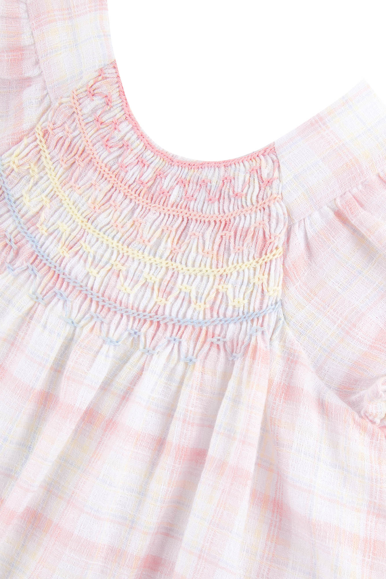 Jardin Tropical Baby Dress - White