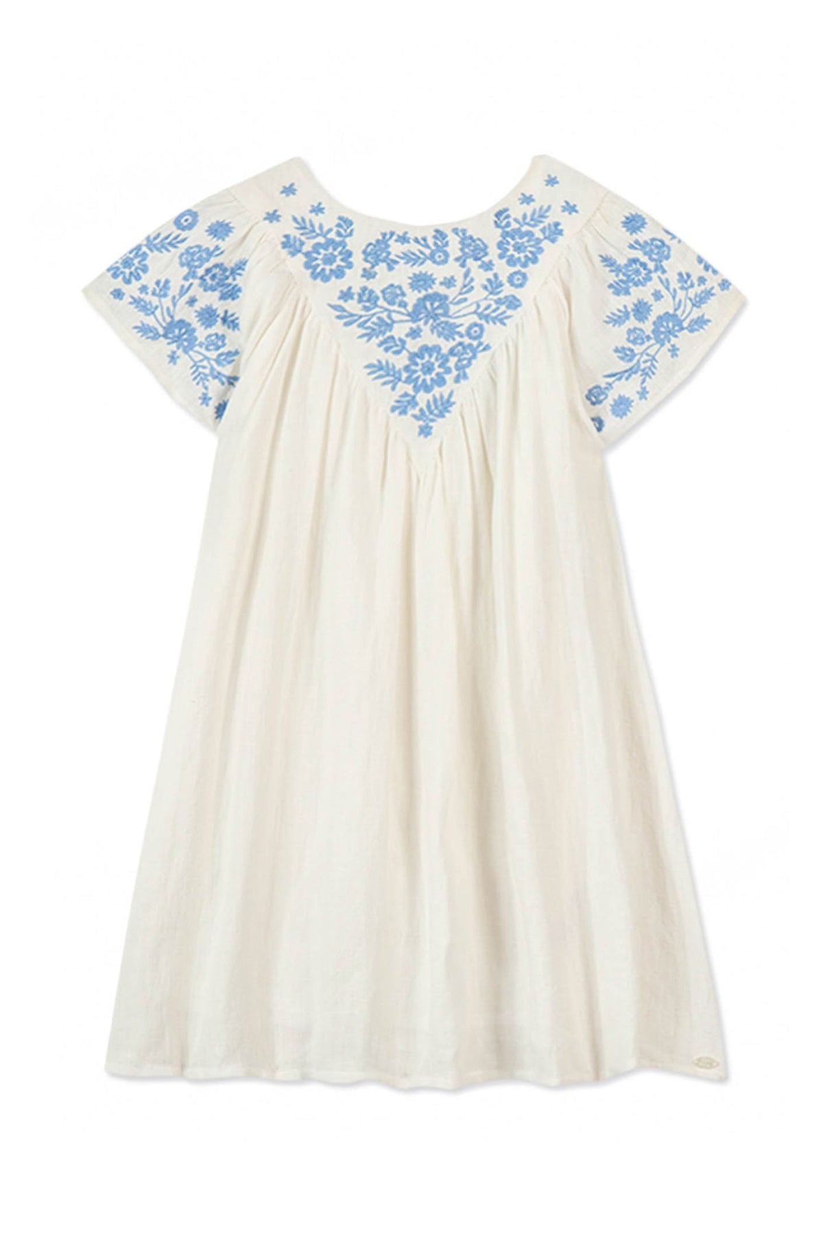 Robe Bord De Mer en lin - Nacre