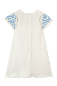Bord De Mer linen dress - Mother of pearl