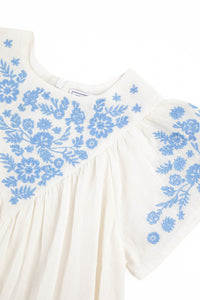 Robe Bord De Mer en lin - Nacre