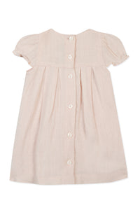 Romantic Linen Baby Promenade Dress - Bouton De Rose