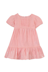 Robe Baby Promenade Romantique en lin - Litchi