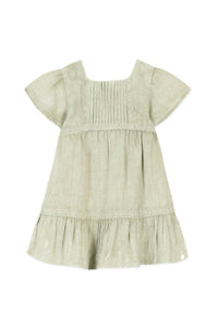 Robe Baby Promenade Romantique en lin - Opaline Chiné