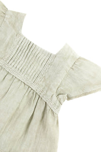 Robe Baby Promenade Romantique en lin - Opaline Chiné