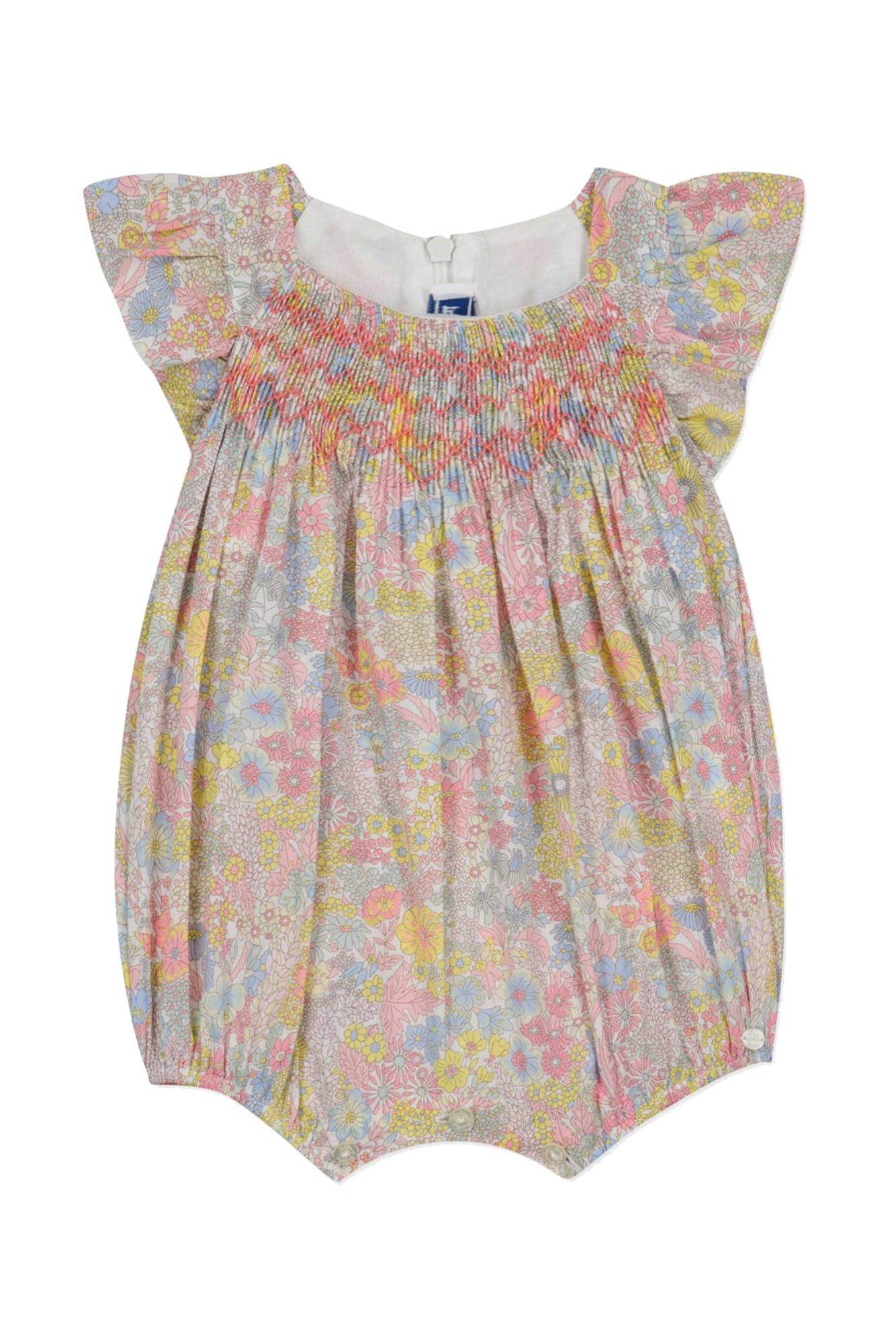 Baby Jardin Tropical short jumpsuit - Mimosa
