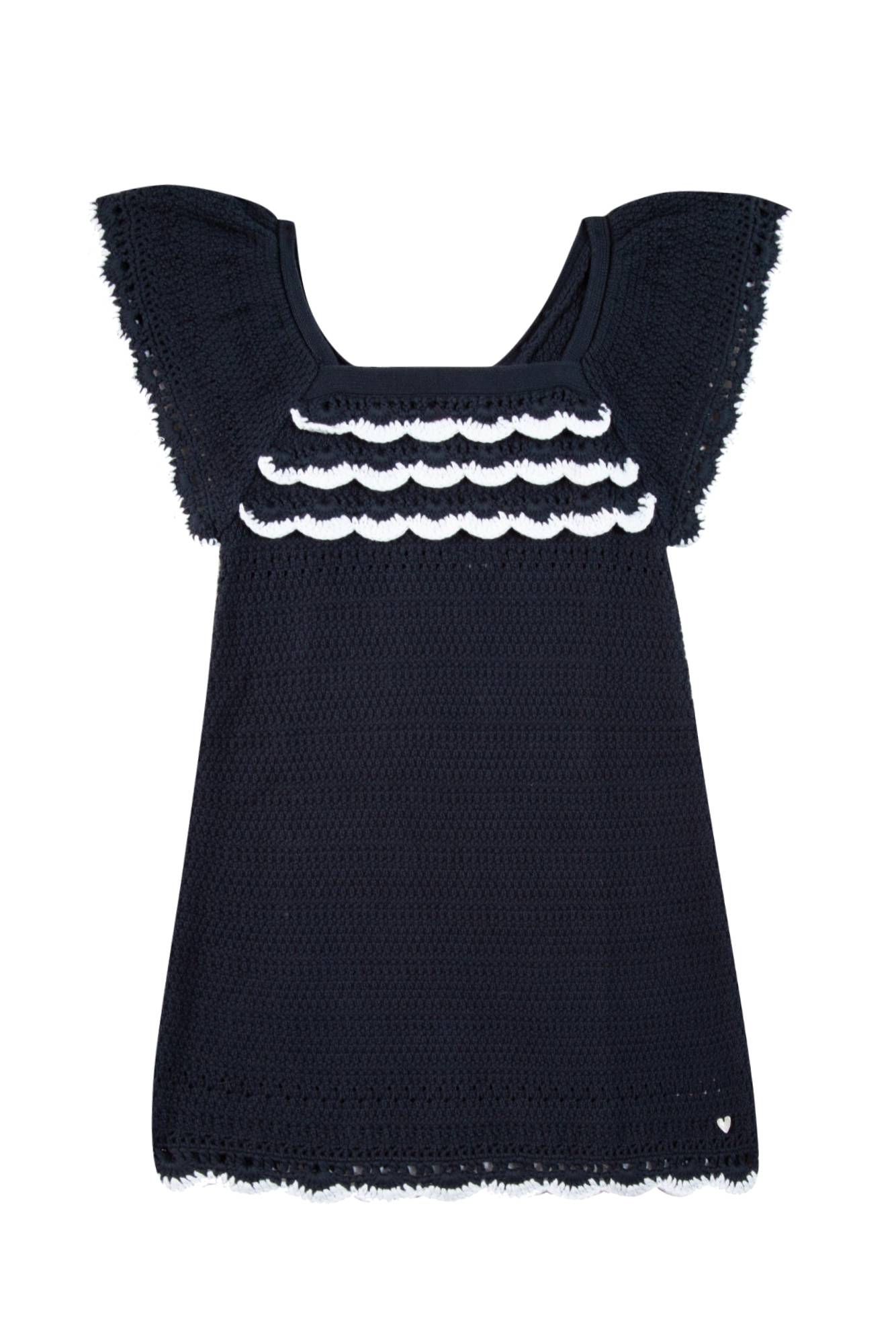Robe Fleur D'Hibiscus - Marine