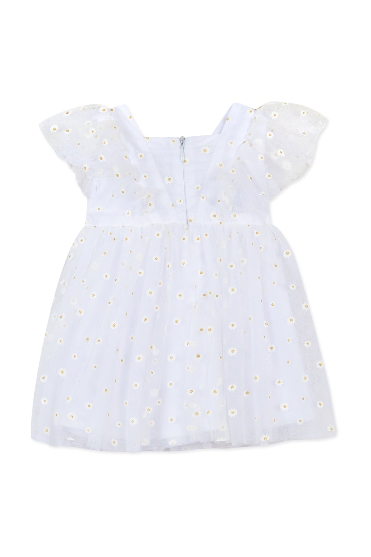 Robe Baby Ceremonie en lin - Blanc