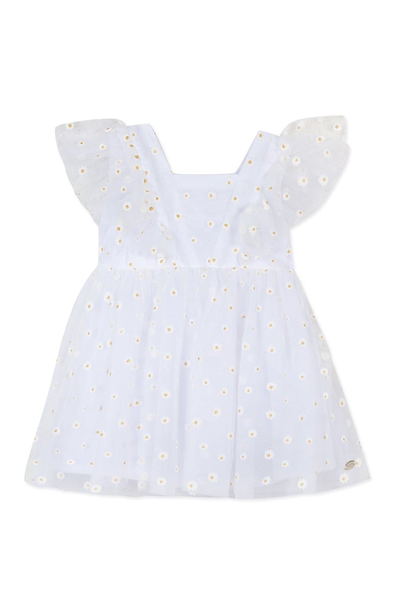 Baby Ceremonie dress in linen - White