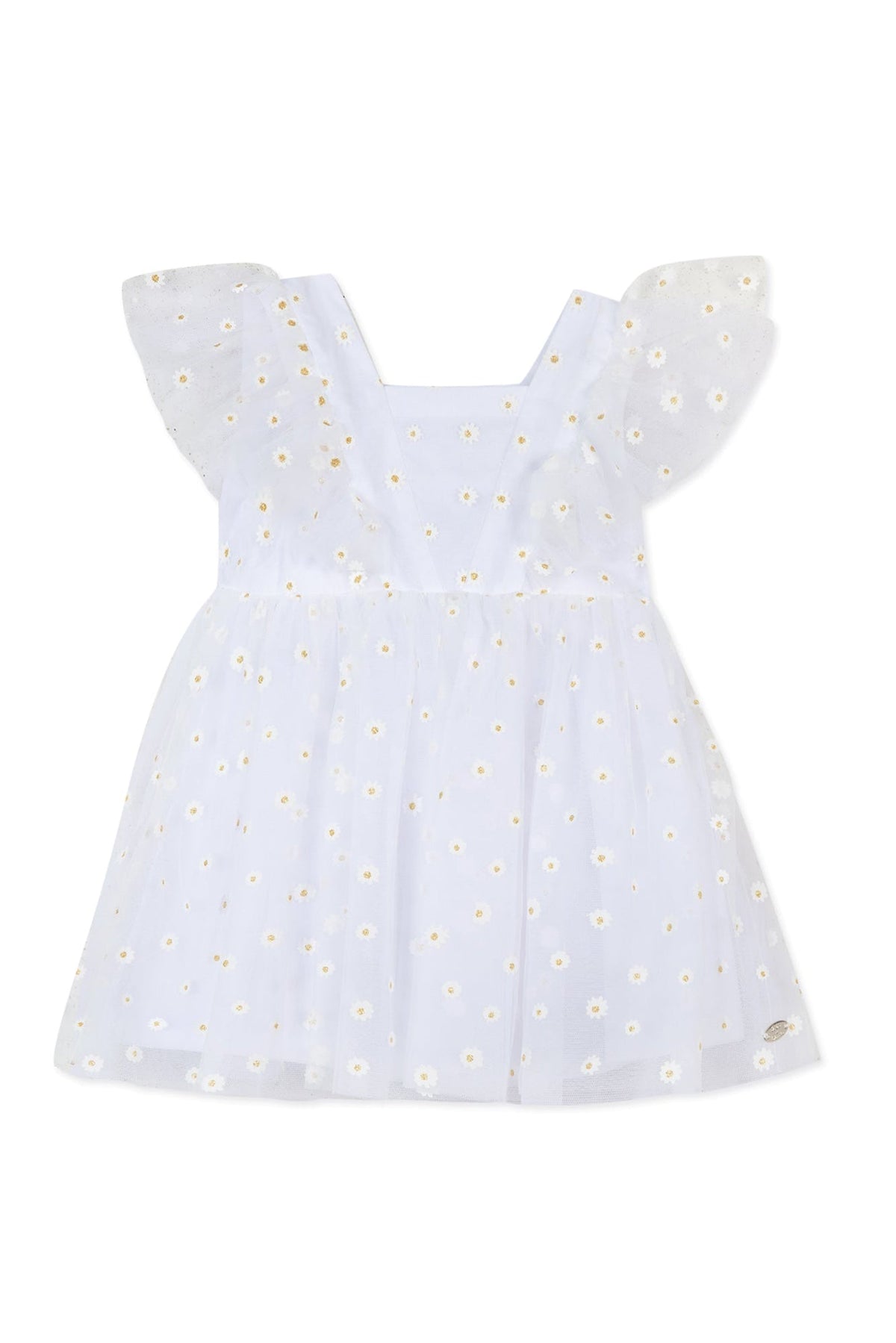 Robe Baby Ceremonie en lin - Blanc