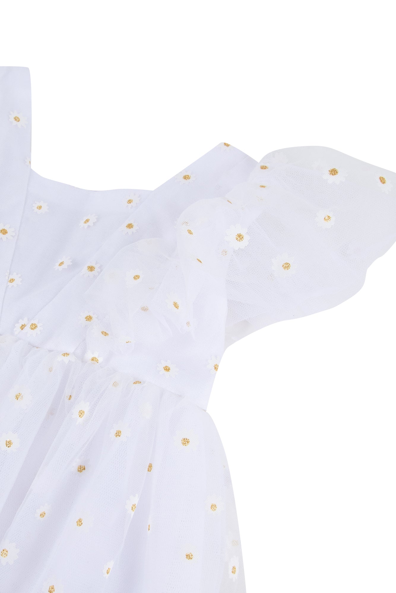 Baby Ceremonie dress in linen - White