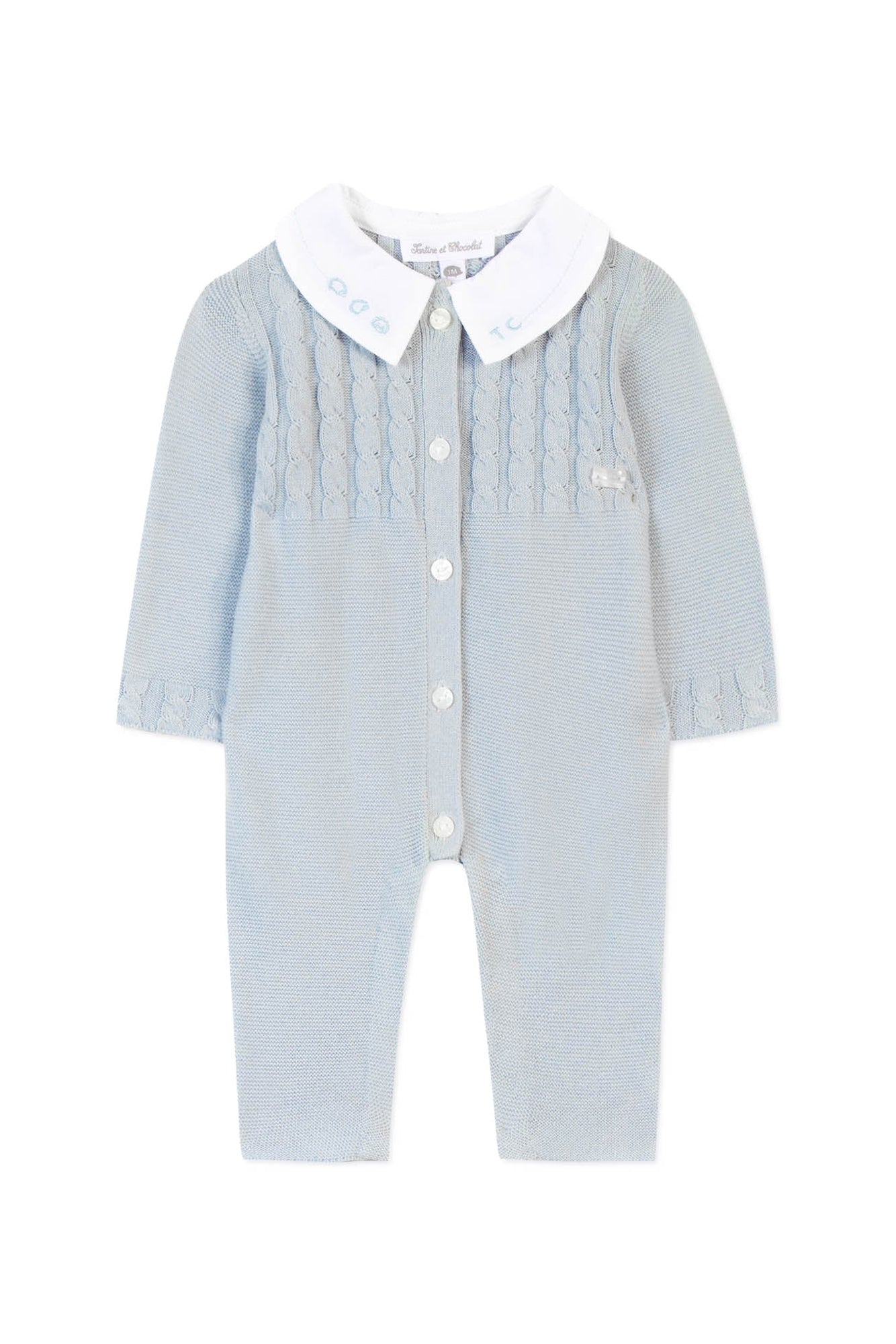 Premier Trousseau long jumpsuit - Grey Blue