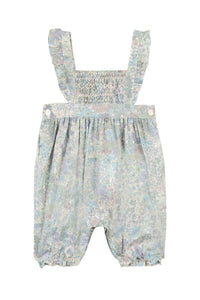 Combinaison longue premier trousseau en coton - Tilleul