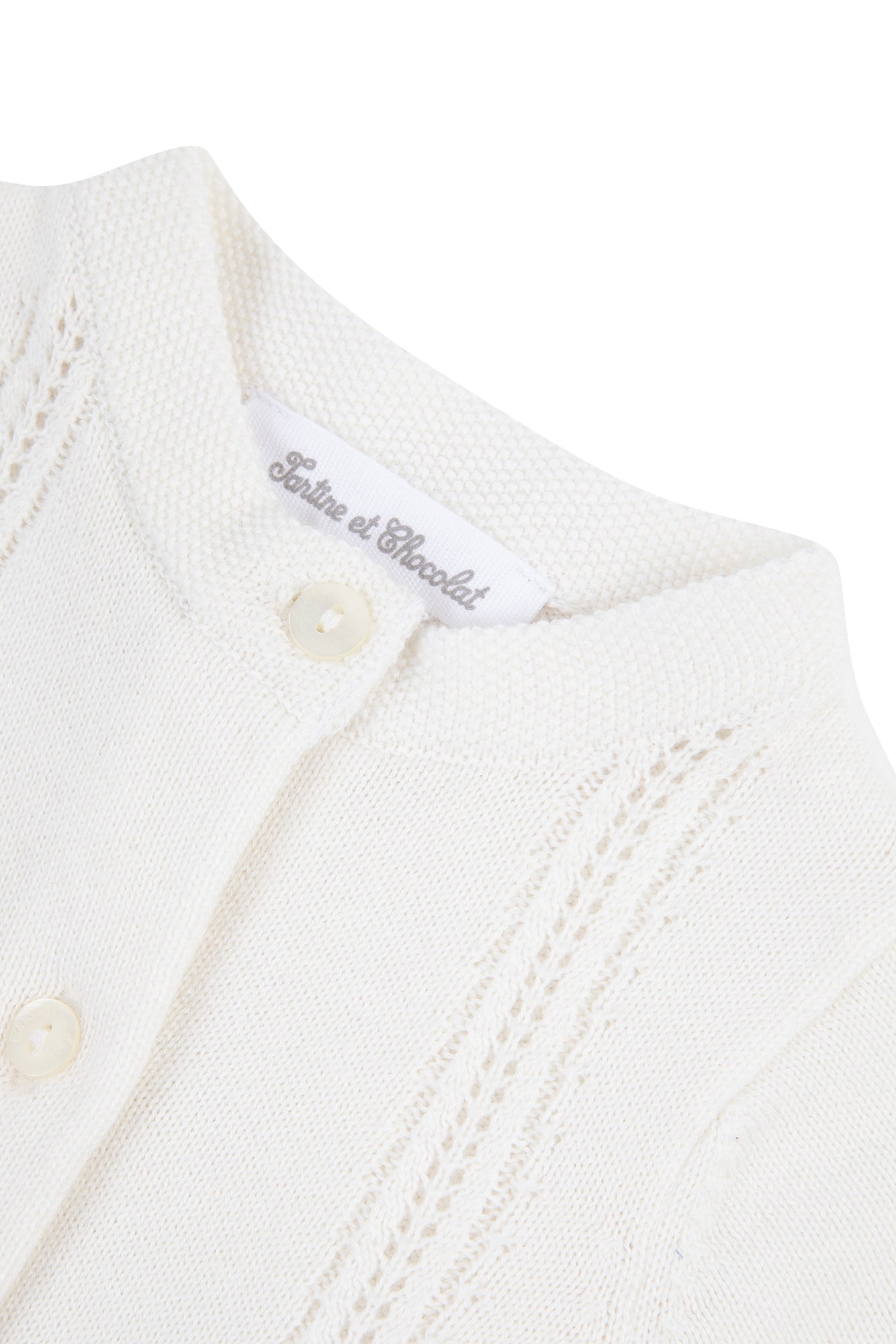 Premier Trousseau long jumpsuit - Mother-of-pearl