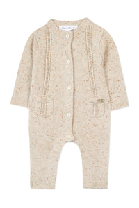 Premier Trousseau long jumpsuit - Mottled sand