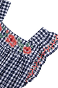 Combinaison courte Fleur D'Hibiscus - Marine