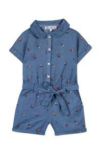 Combinaison courte Fleur D'Hibiscus - Denim