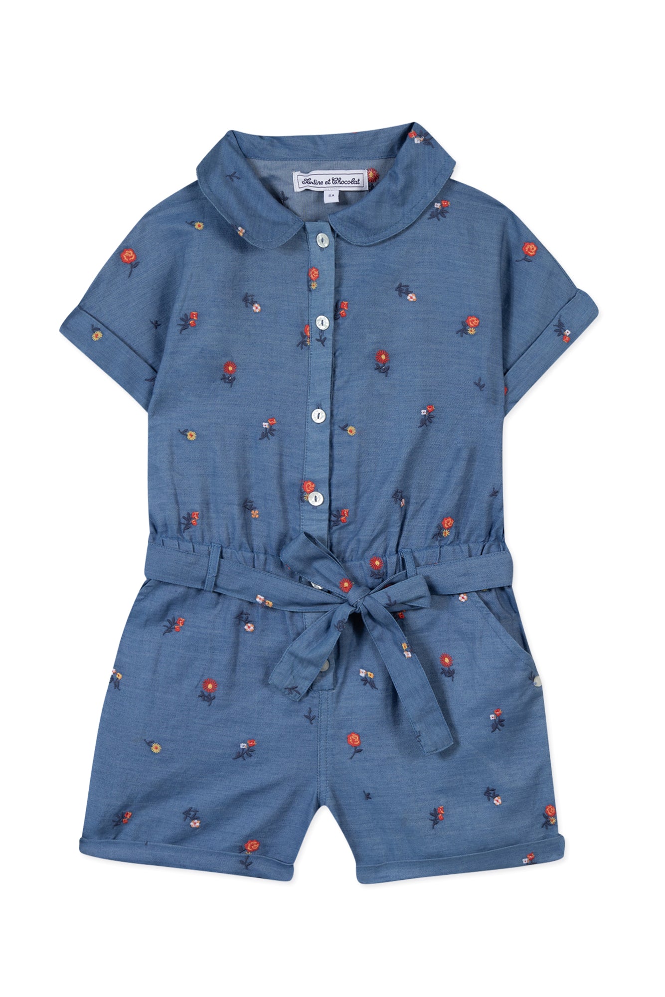 Fleur D'Hibiscus short jumpsuit - Denim