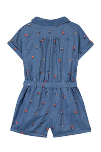 Fleur D'Hibiscus short jumpsuit - Denim