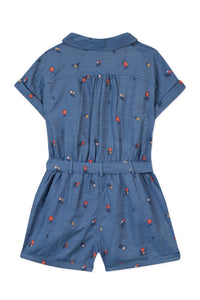 Combinaison courte Fleur D'Hibiscus - Denim